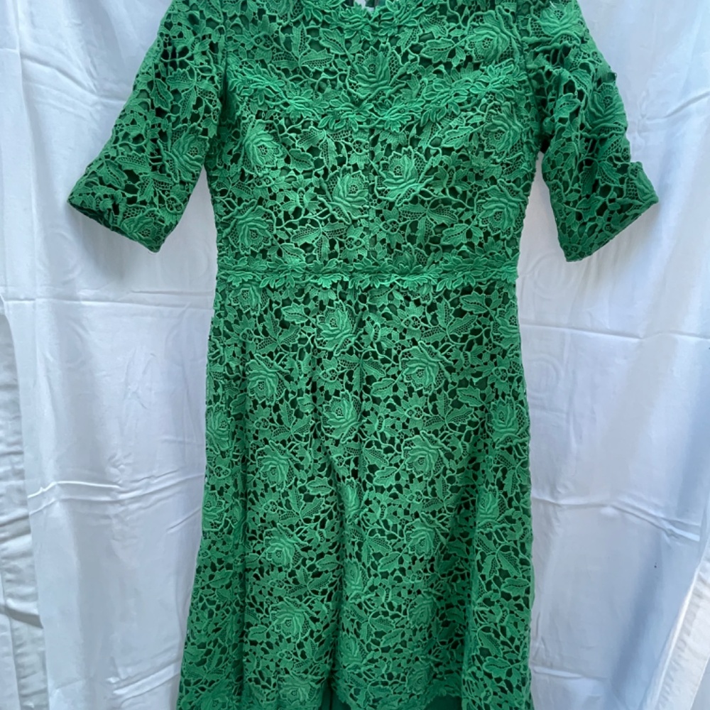 Valentino, Lace Dress, Emerald Green, XS